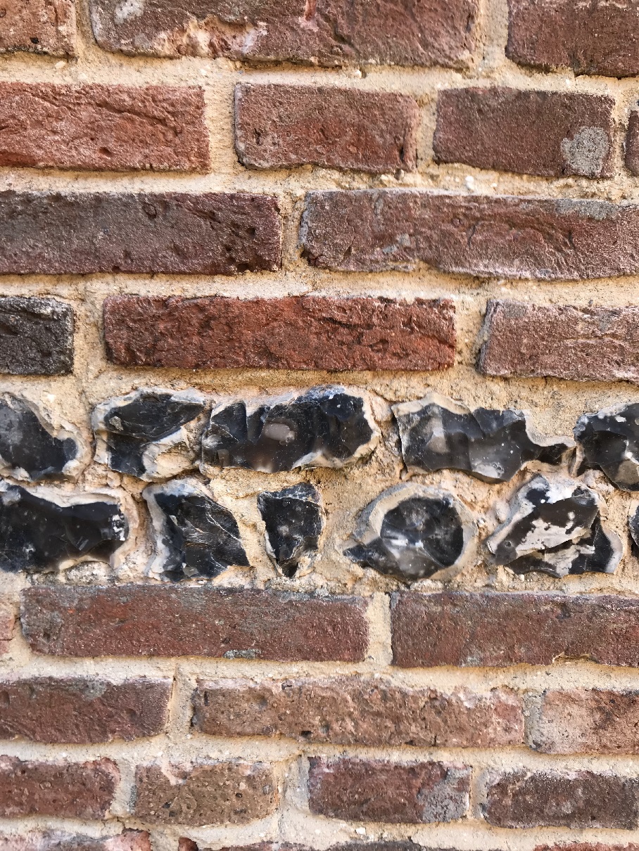 Brick and Flint lime repointing